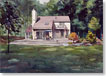 sample watercolor portrait of house