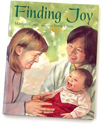 Cover jacket watercolor illustration for children's book Finding Joy.
