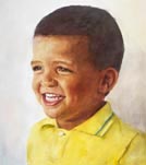 watercolor portrait painting of a boy