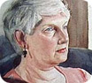 watercolor portrait painting of woman