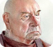 watercolor portrait painting of an man