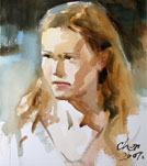watercolor portrait painting
