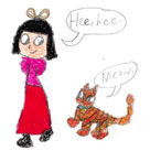 Comic story and drawings by talented kid - Ellen Chen: Me and My Cat 1