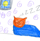 Comic story and drawings by talented kid - Ellen Chen: Me and My Cat 7