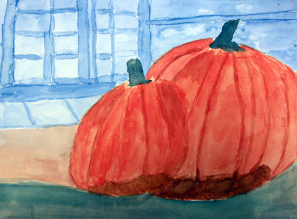 watercolor painting by Karen Hunt, a proud student of Yong Chen
