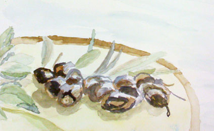 watercolor painting by Grace Taylor, a proud student of Yong Chen
