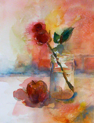 watercolor painting by Haruka Sauda, a proud student of Yong Chen