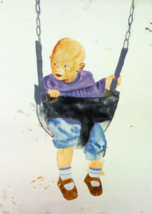 watercolor painting by Raina Mcmahan, a proud student of Yong Chen