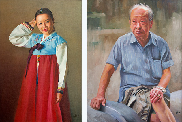 Oil Portrait paintings by Yong Chen