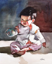 portrait painting by Yong Chen